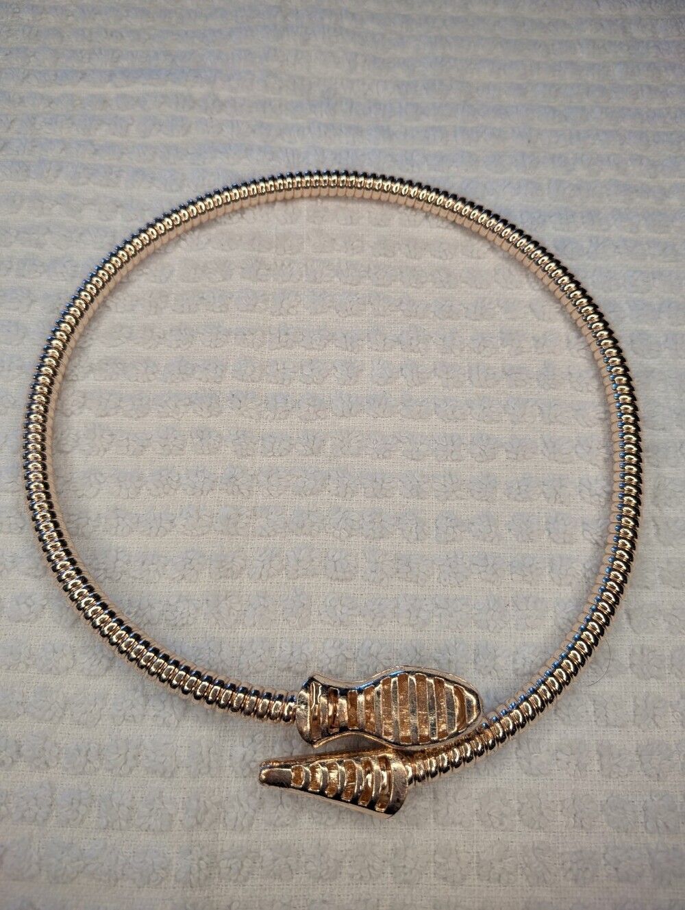 Silver Choker Snake Necklace NWOT - Picture 7 of 9